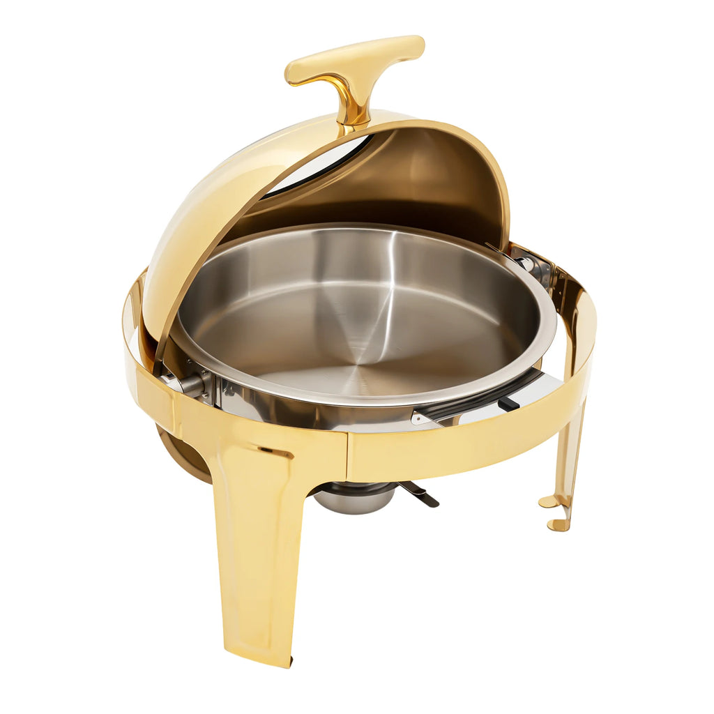 Round Chafing Dish Buffet Set, Buffet Warmers Set, Roll Top Stainless Steel.