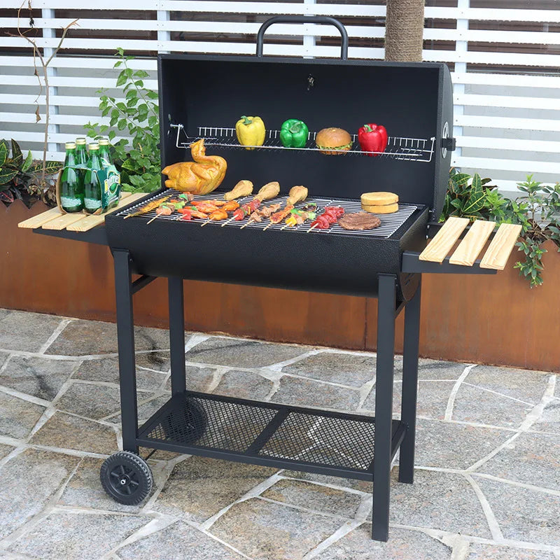 Grills Outdoor Cooking, Charcoal Grill with Smoker, Large Charcoal Grills,