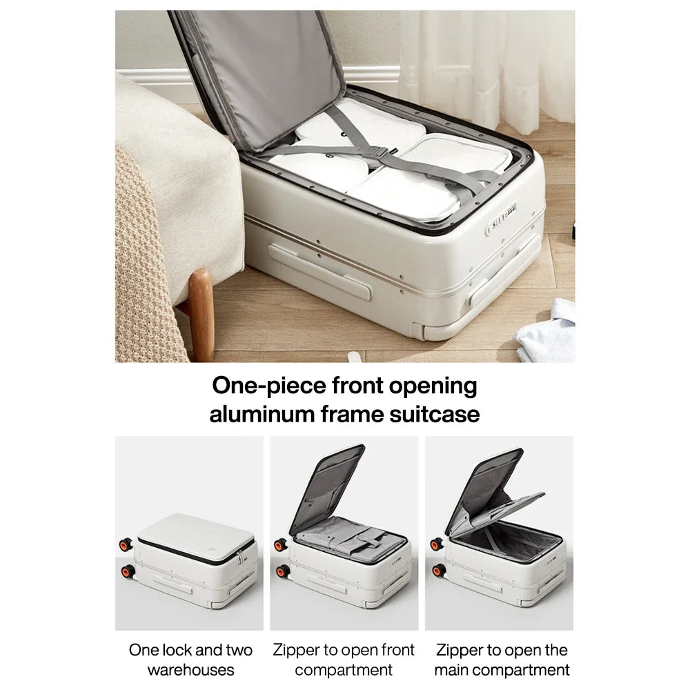 2026  Wide Handle Suitcase Men Carry-On /  Women Trolley Case 20 Inch