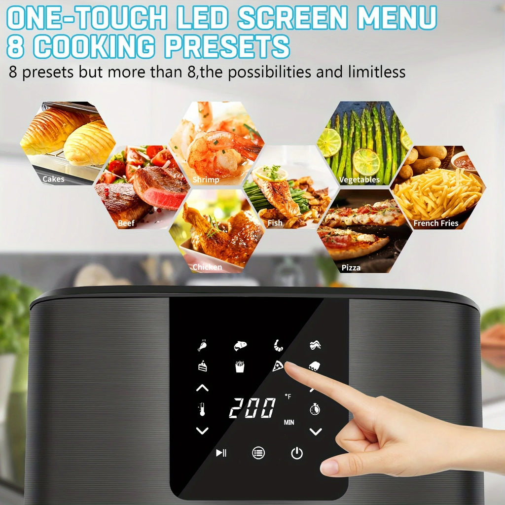 KitCook Large Air Fryer, 1500W 7QT AirFryer Cooker