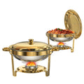 Round Chafing Dishes for Buffet 5 Qt,High