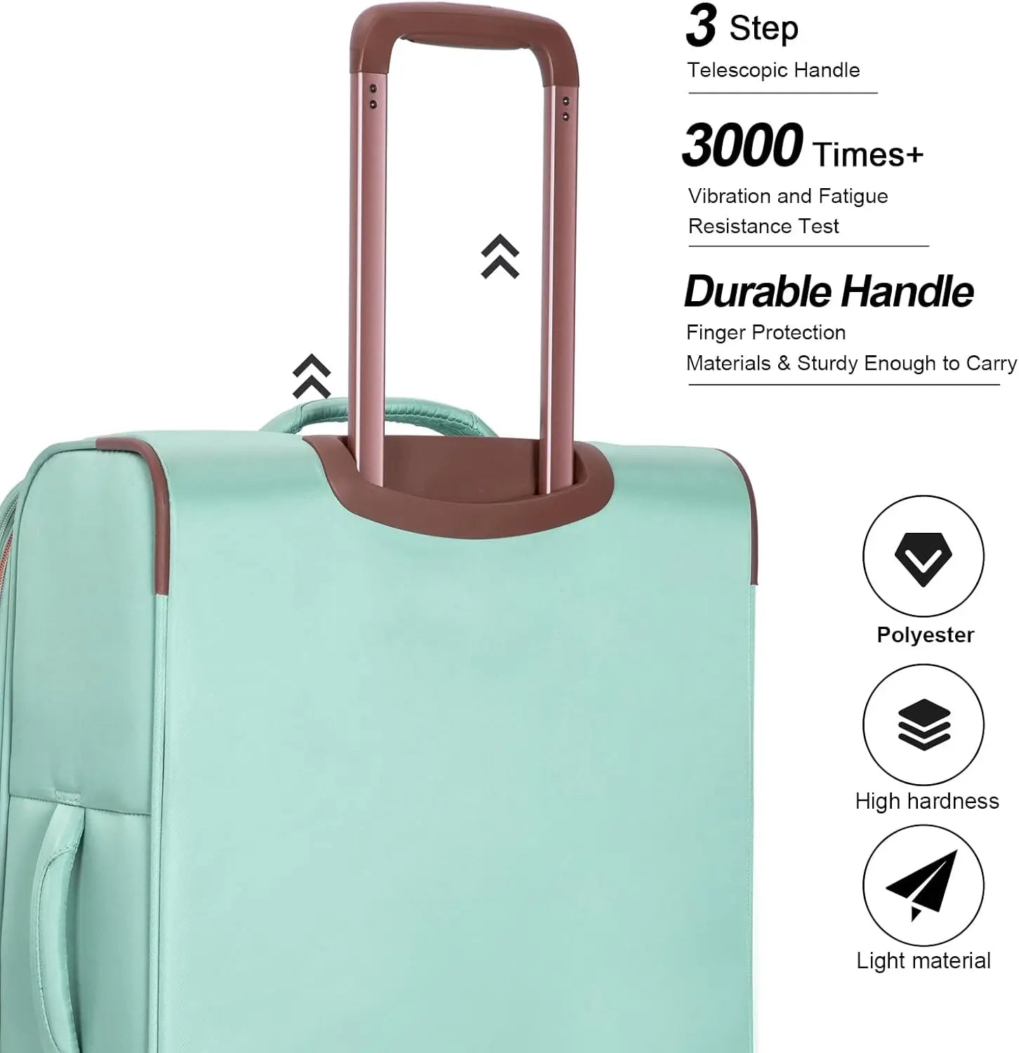 4 Piece Luggage Set Lightweight with Wheels