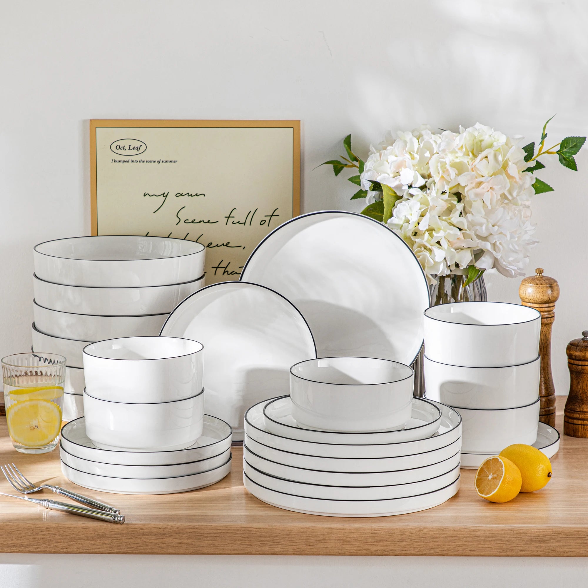 12/16/18/24 Piece Dinner Plates Sets