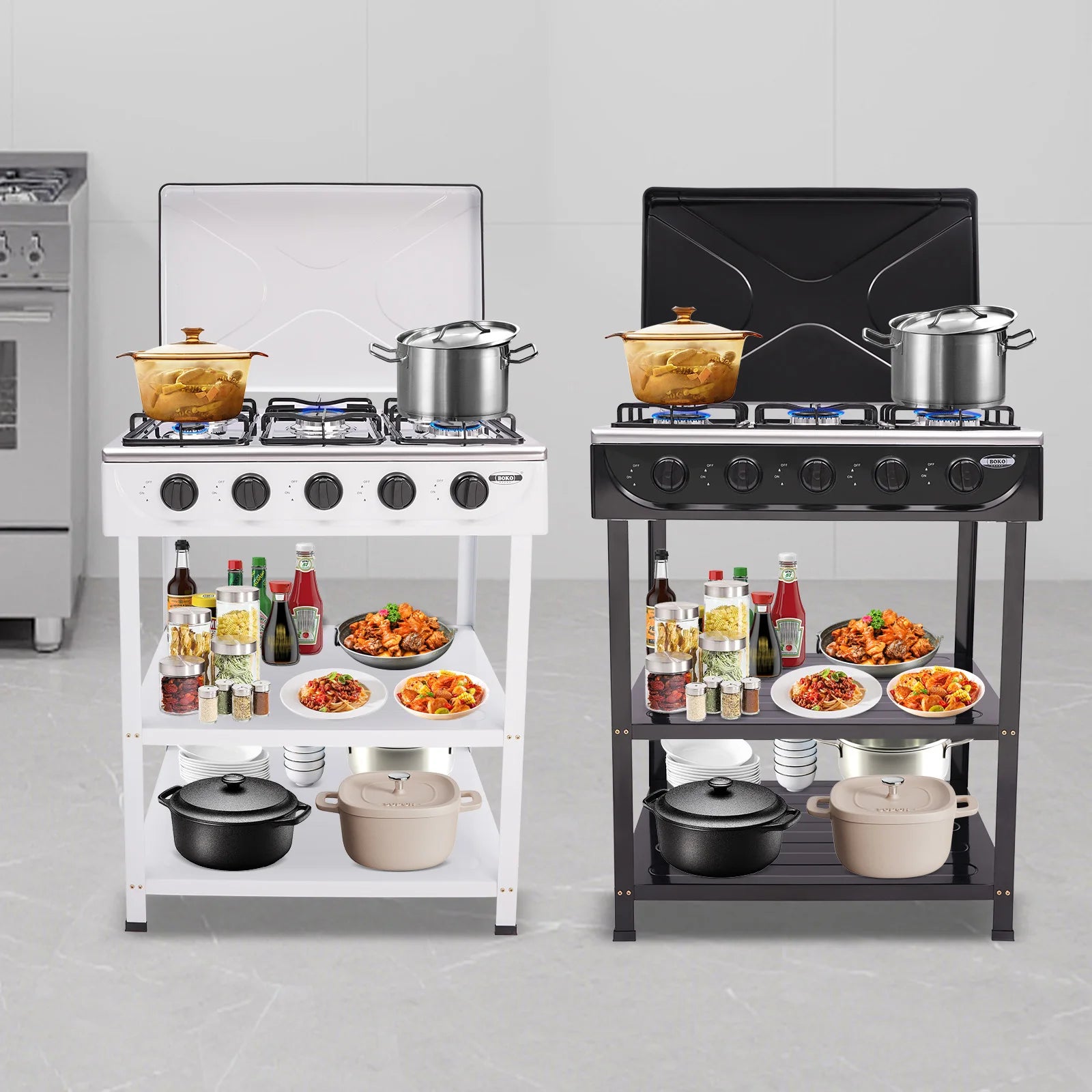 5 Hearth Grill, Gas Grill, 2.5 kW Burner, Freestanding,