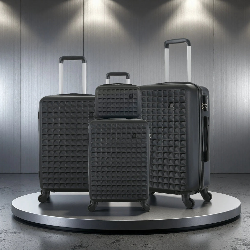 4-Piece Cosmetic Case Luggage With Wheels  (18/23/27 Inch)