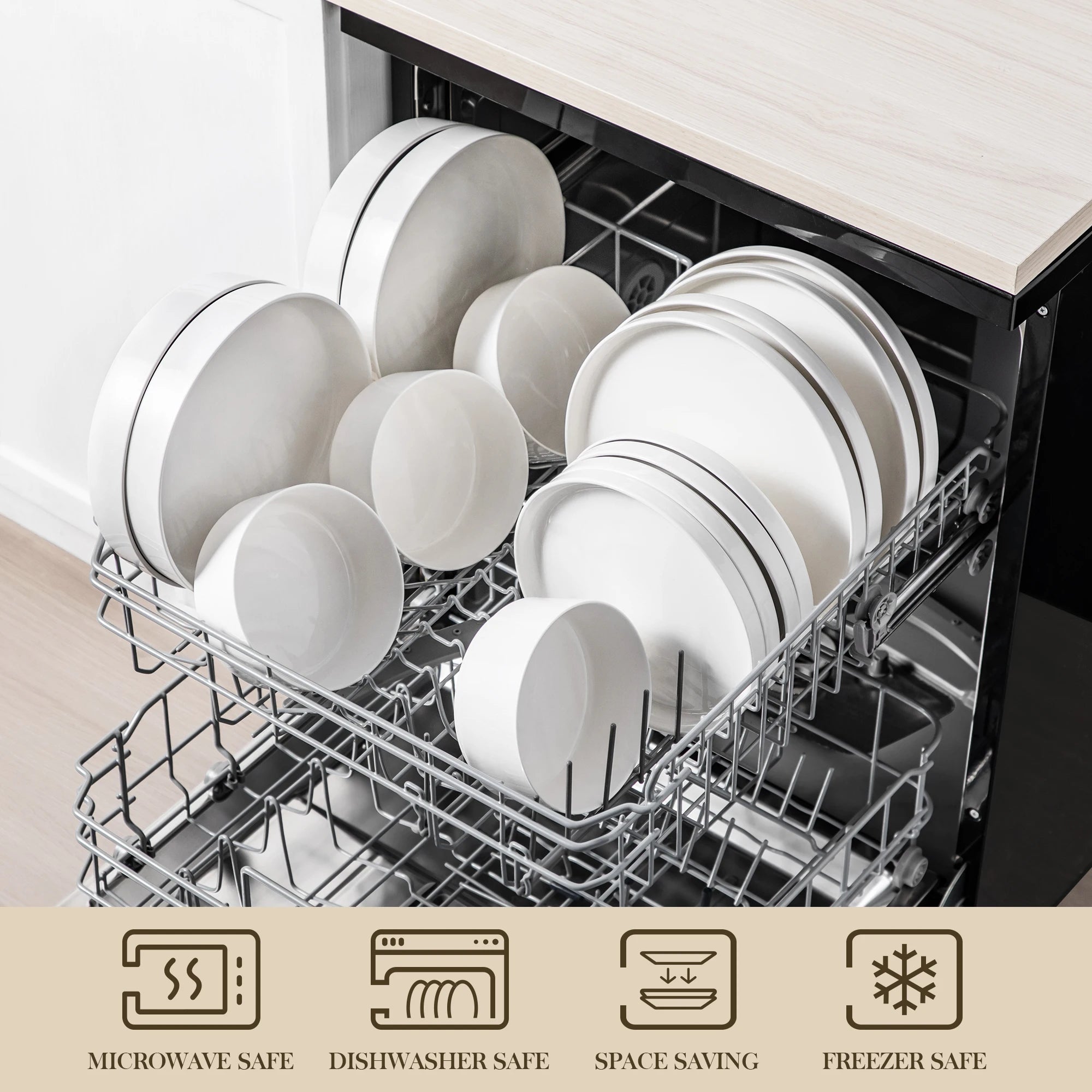 12/16/18/24 Piece Dinner Plates Sets