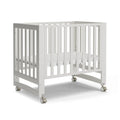6-in-1 Portable Mini Crib with Mattress / Height Adjustable,