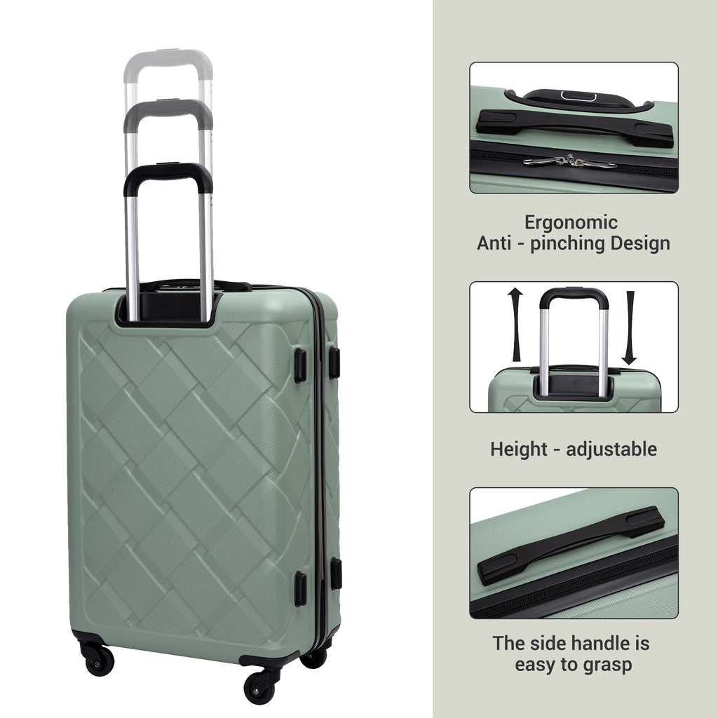 Luggage Sets 3 Piece with double spinner wheels and travel duffle bag,