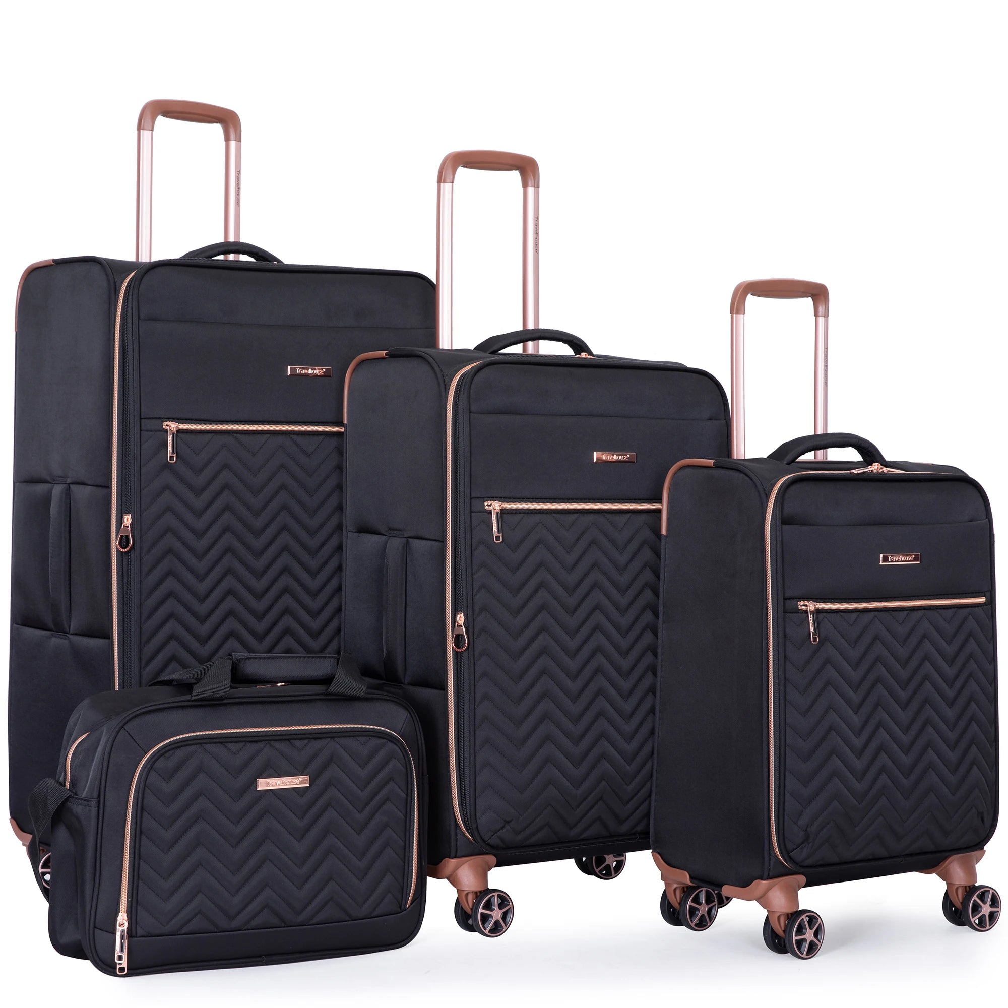 4 Piece Luggage Set Lightweight with Wheels