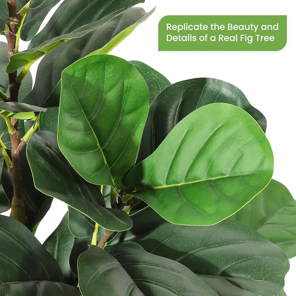 5/6/7 FT Artificial Fiddle Leaf Fig Tree with Pot Faux Trees