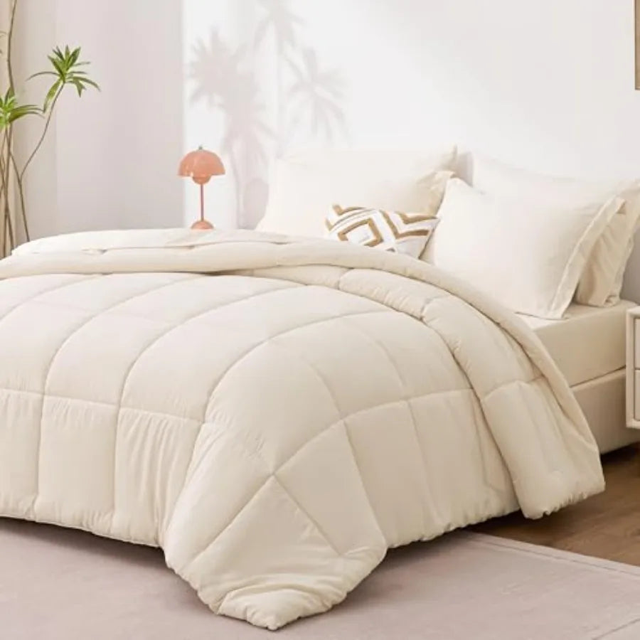 Comforter Set 7 Pieces Bed in a Bag All Season Bedding Sets