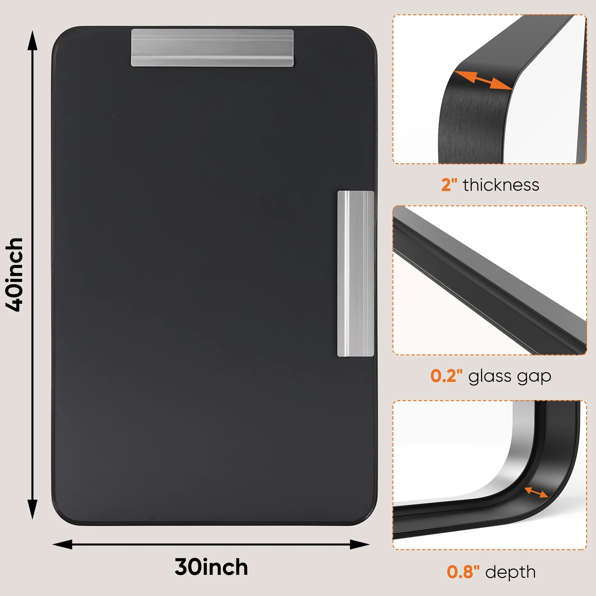 Metal Framed Bathroom Mirror for Wall ,Vanity