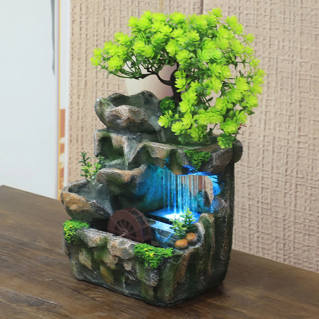 Indoor Room Fountain Waterfall Decor Desktop Fountain Decoration Water Feature