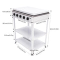 5 Hearth Grill, Gas Grill, 2.5 kW Burner, Freestanding,