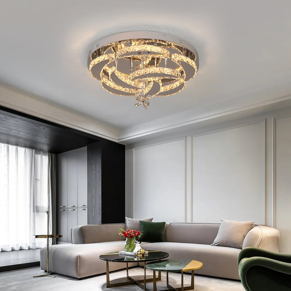 VETRULUS Luxury K9 Crystal Chandelier Modern Ceiling Lamp