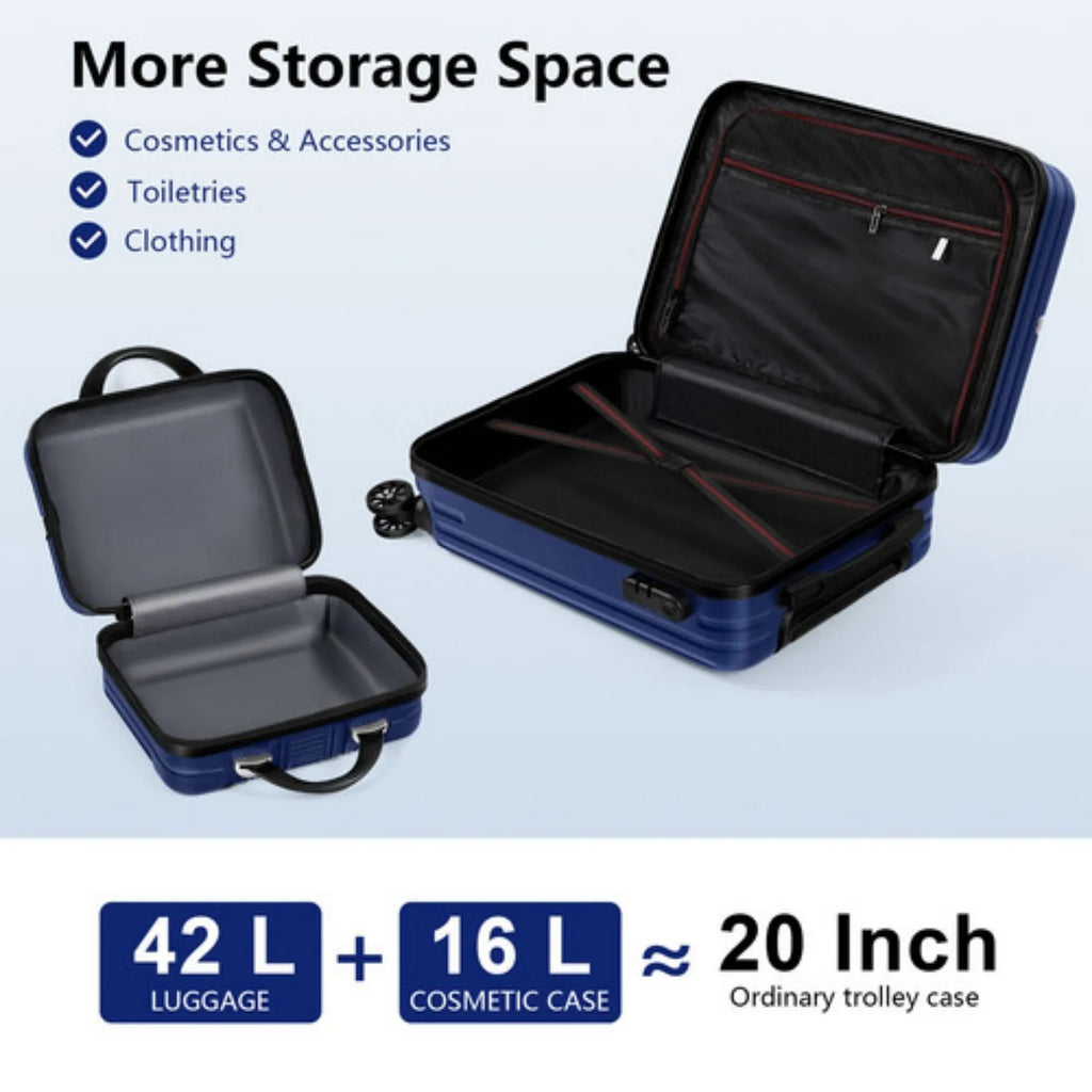2-Piece Hardshell Luggage Set (20"+14") - Nesting Spinner