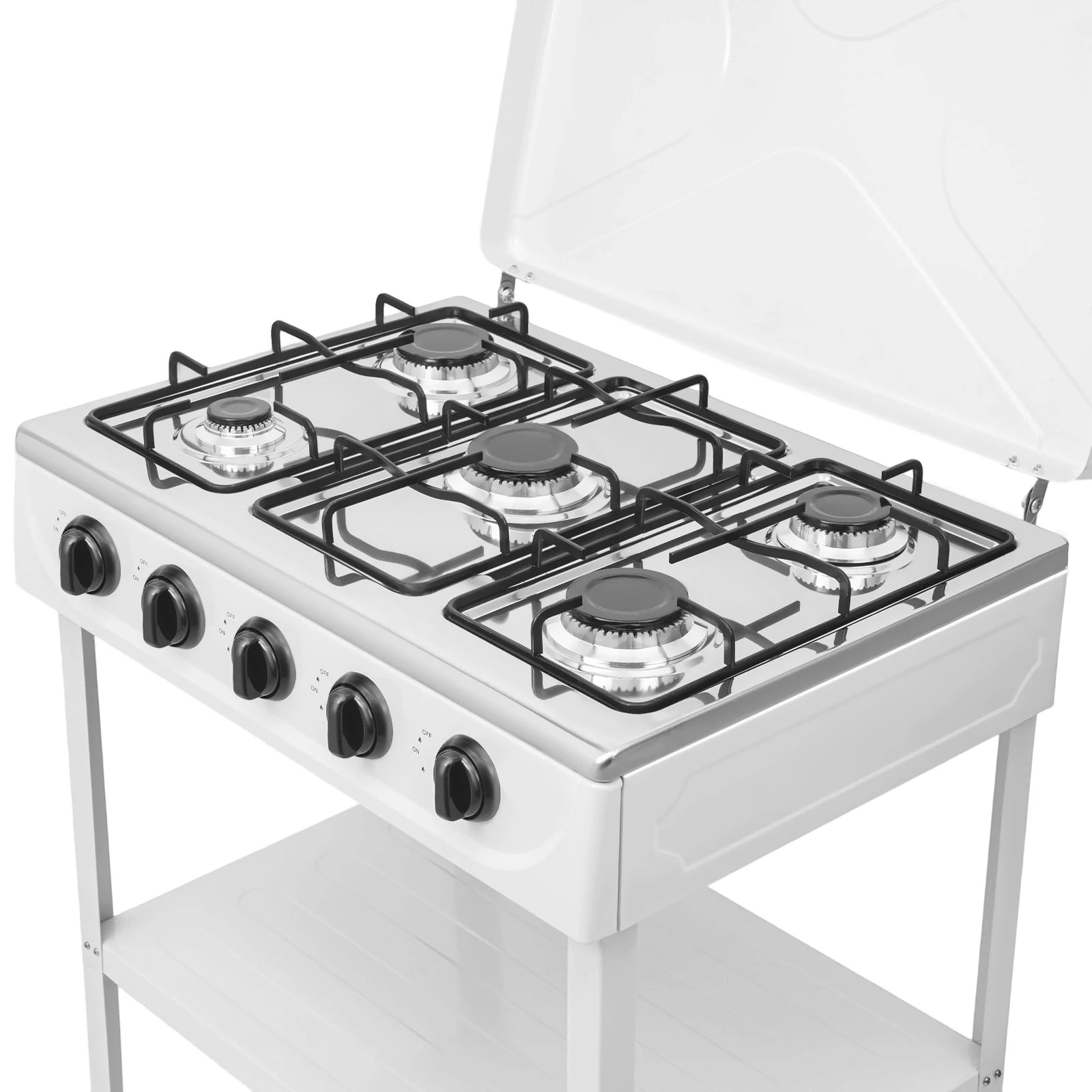 5 Hearth Grill, Gas Grill, 2.5 kW Burner, Freestanding,