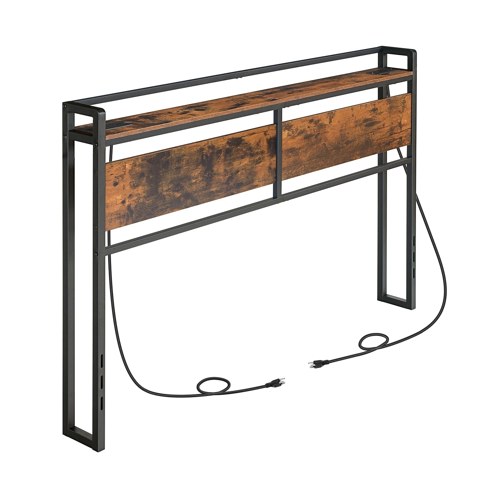 Headboard Queen Size with 2 Outlets and 4 USB Ports,