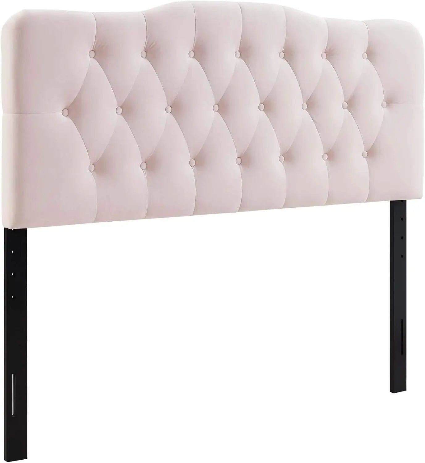Blue Diamond Tufted Velvet Full Headboard with Performance Fabric,