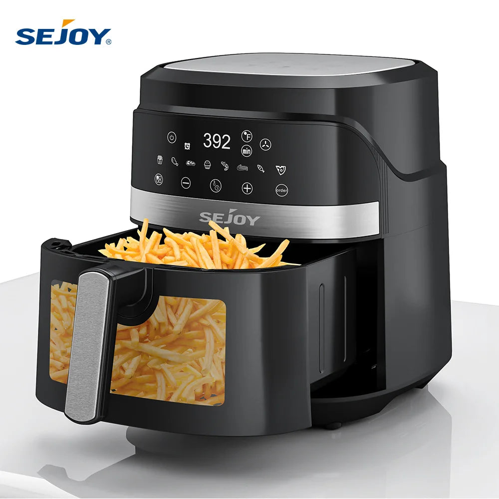 8-in-1 Air Fryer 6 Qt, Premium Ceramic Coating,Precise Heating