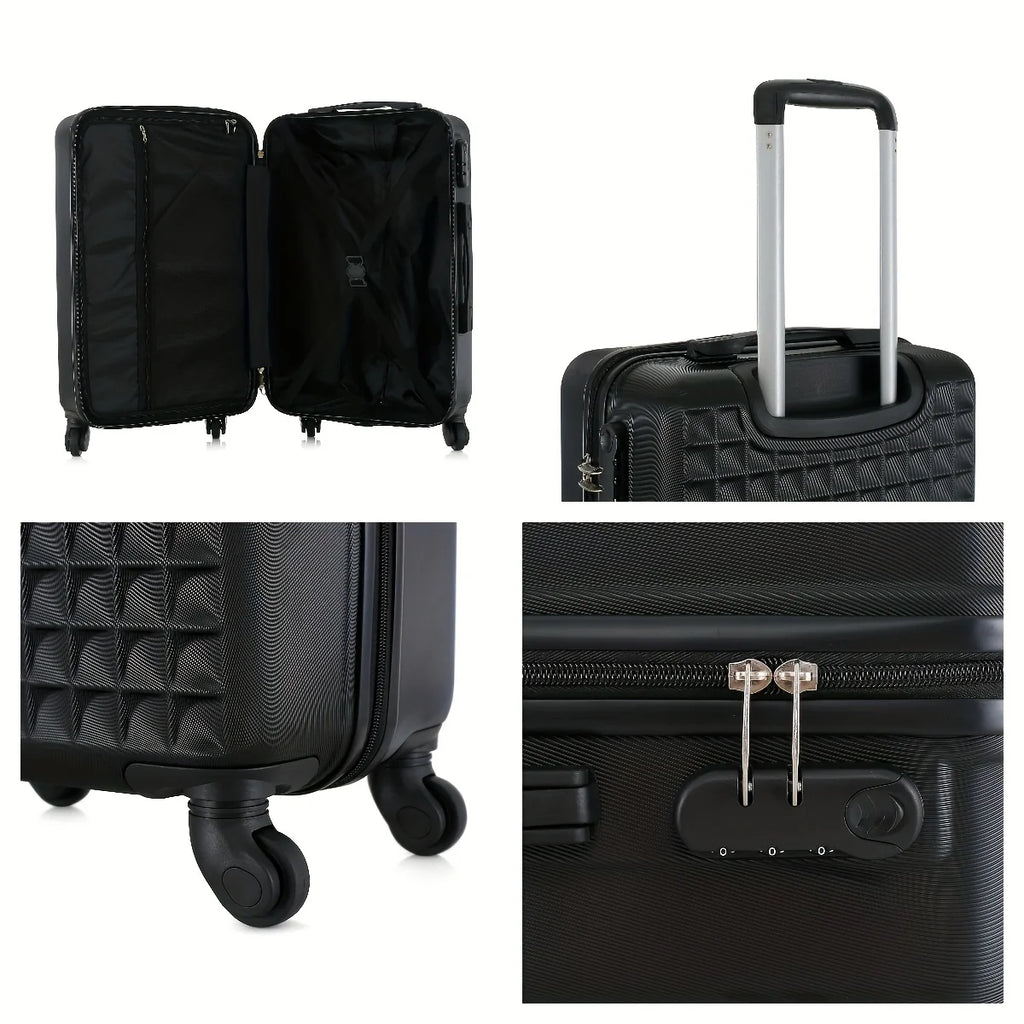 4-Piece Cosmetic Case Luggage With Wheels  (18/23/27 Inch)