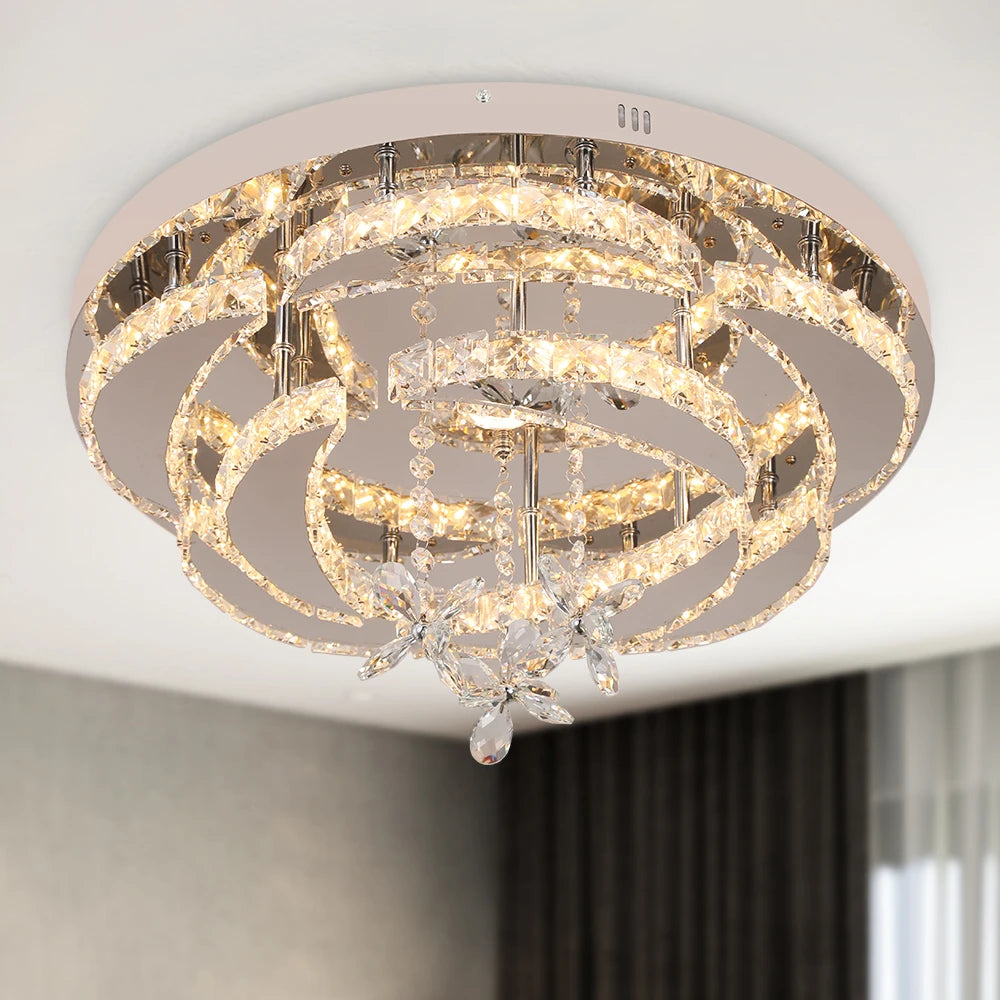 VETRULUS Luxury K9 Crystal Chandelier Modern Ceiling Lamp