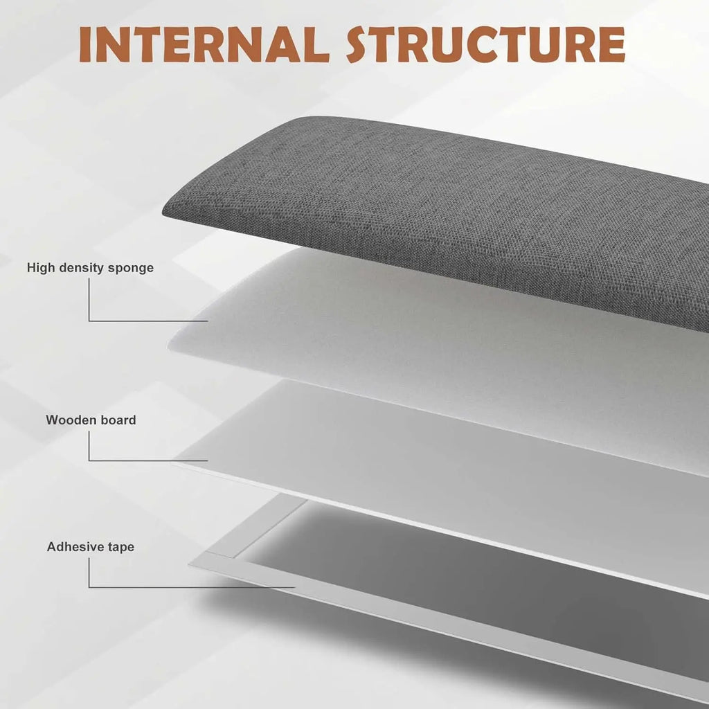 Queen Size Upholstered Wall Mounted Headboard