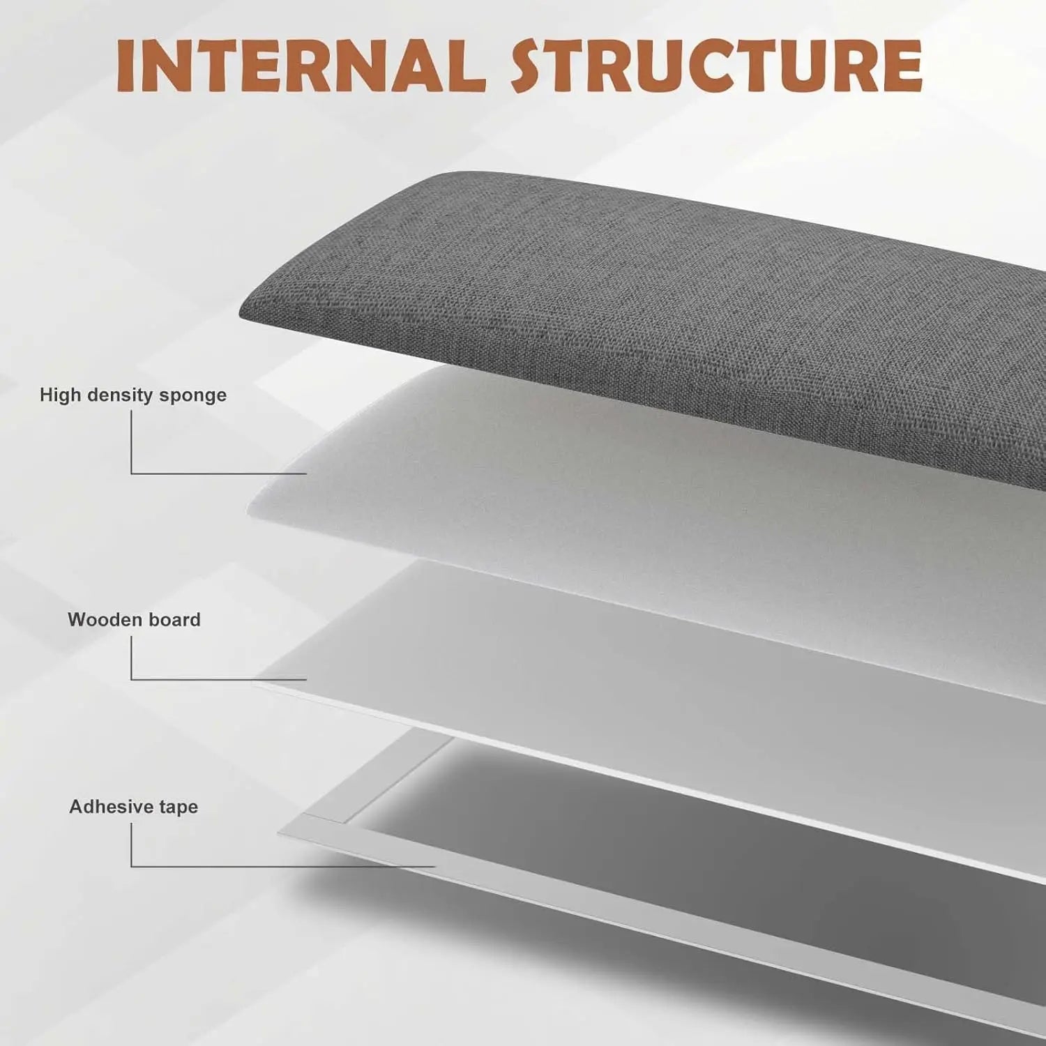 Queen Size Upholstered Wall Mounted Headboard