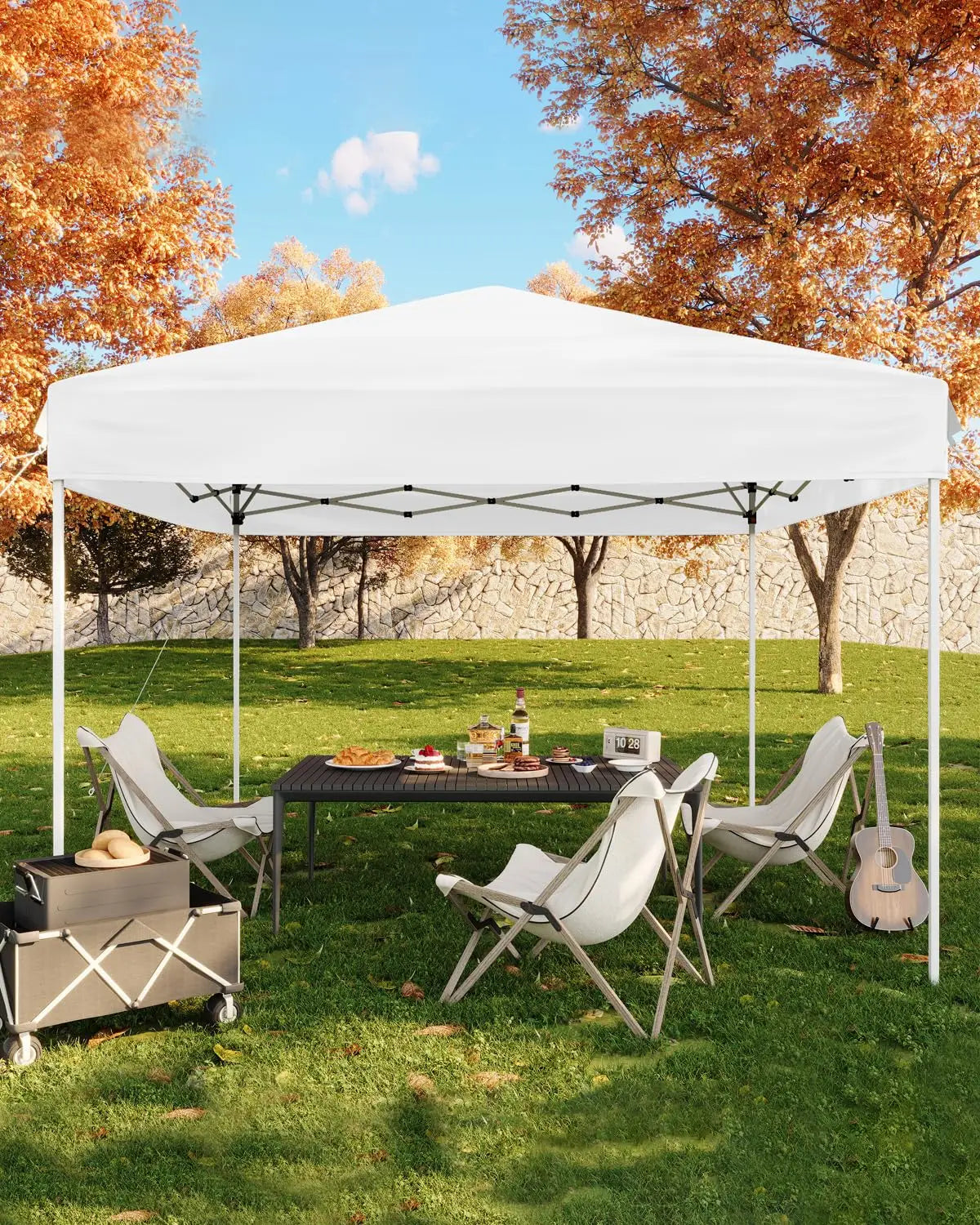 10x10ft Pop Up Canopy Tent, Outdoor Instant Shelter UV Protection