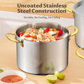 6/8/12 QT Stainless Steel Stockpot with Lid,