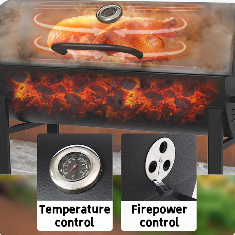 Grills Outdoor Cooking, Charcoal Grill with Smoker, Large Charcoal Grills,