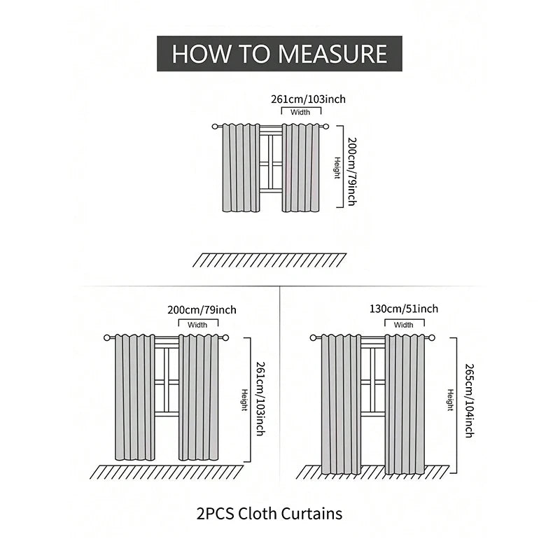2pcs Blackout curtain for  bedroom living room