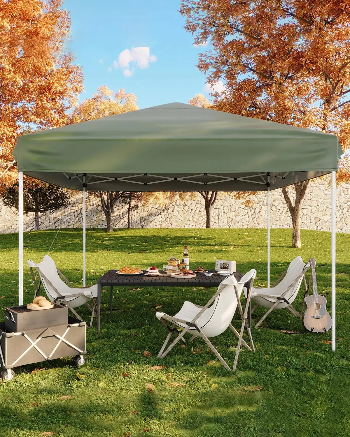 10x10ft Pop Up Canopy Tent, Outdoor Instant Shelter UV Protection