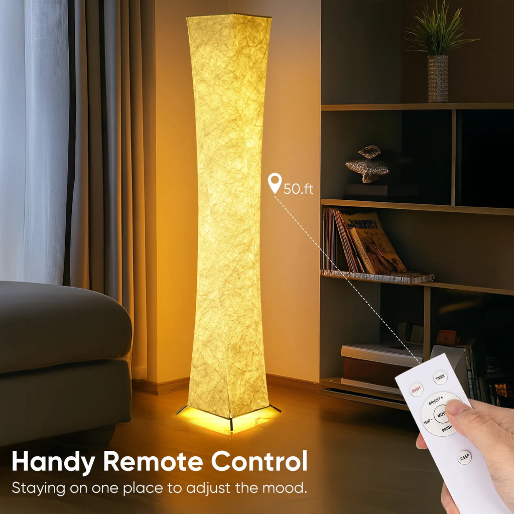 Soft Light Floor Lamp, 52" Simple Design Morden Slim Warm Light