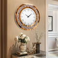 Silver ,Tawny Tinted Round Mirror ,24inch Crystal Sparkle