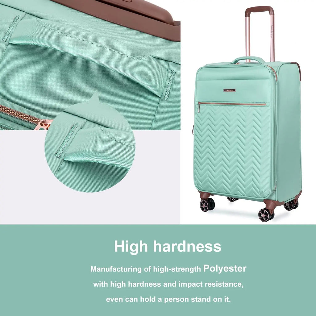 4 Piece Luggage Set Lightweight with Wheels