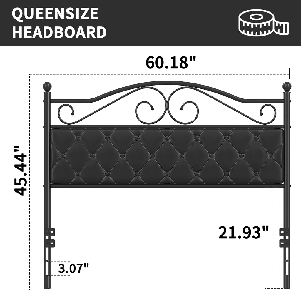 Upholstered Headboard for Full  or Queen Size Bed Frame,