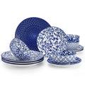 vancasso 12/24/36 Piece Chinese Blue and White Porcelain Tableware Set
