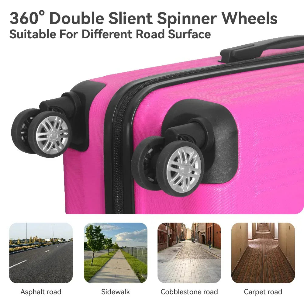 20 24 28 Inch  3pcs Lightweight Hard Shell Luggage Set