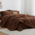 Comforter Set 7 Pieces Bed in a Bag All Season Bedding Sets