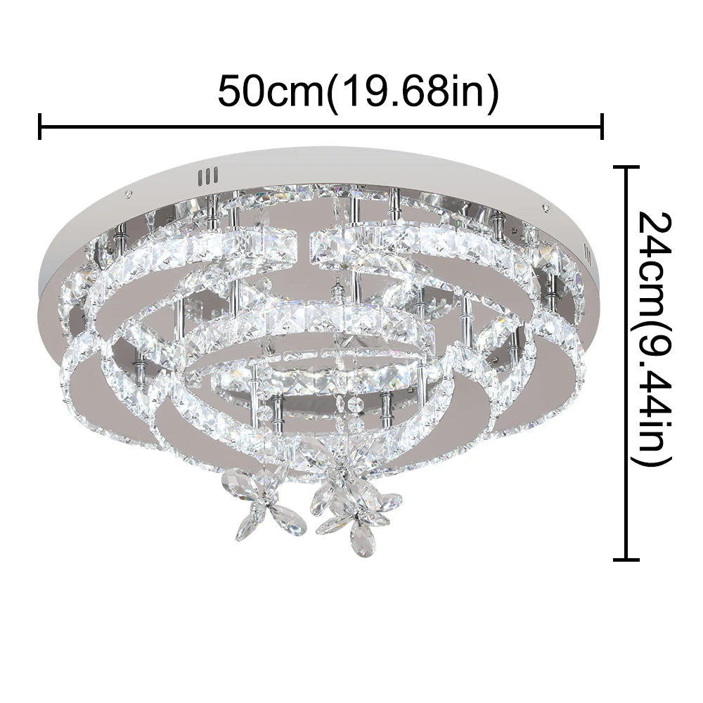 VETRULUS Luxury K9 Crystal Chandelier Modern Ceiling Lamp