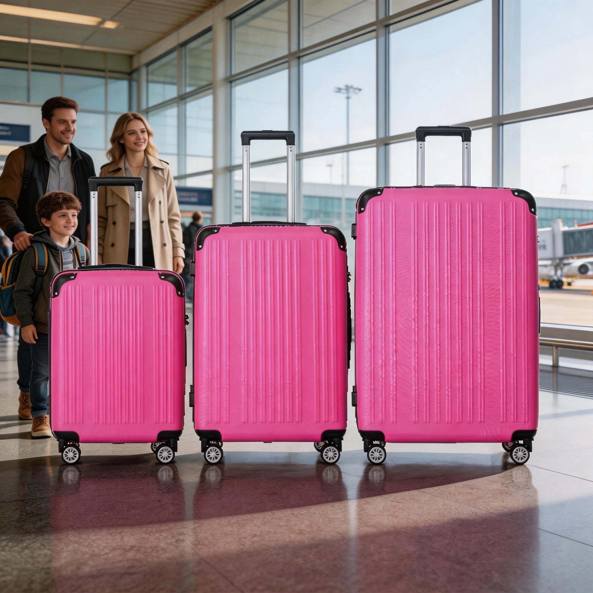 20 24 28 Inch  3pcs Lightweight Hard Shell Luggage Set