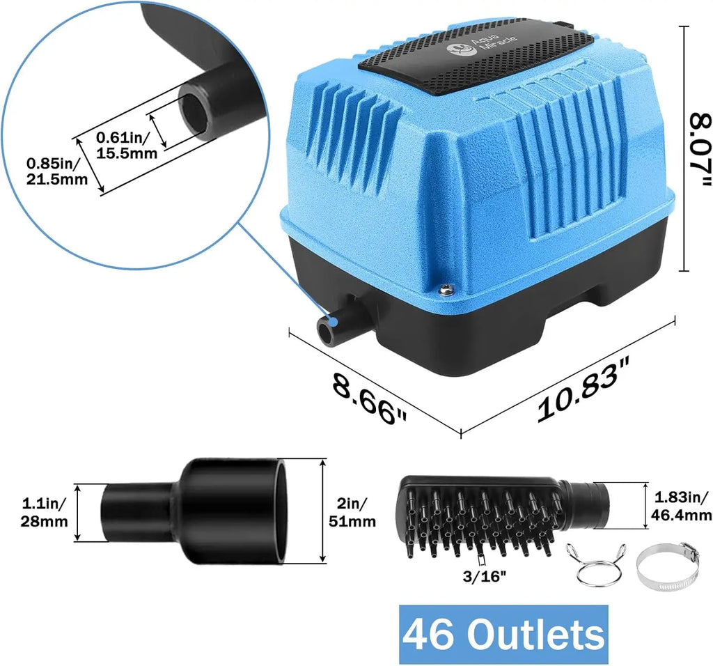 Linear Air Pump AP-40/AP-60/AP-80/AP-160 for Pond Aeration, Septic,