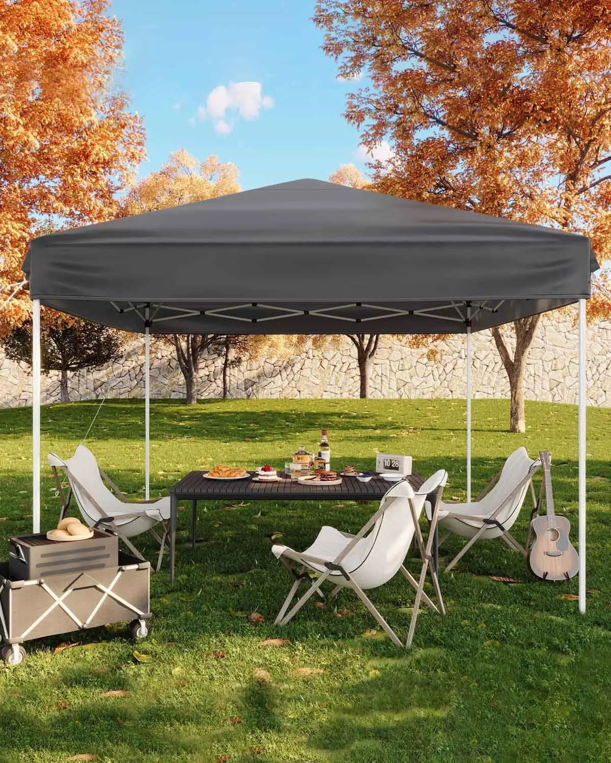 10x10ft Pop Up Canopy Tent, Outdoor Instant Shelter UV Protection