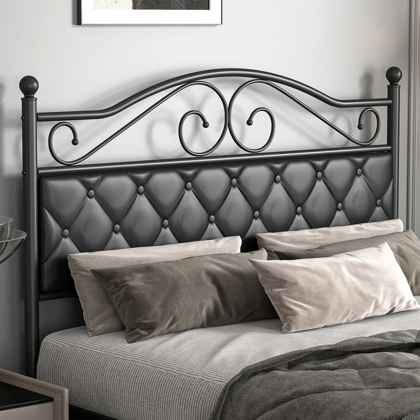 Upholstered Headboard for Full  or Queen Size Bed Frame,
