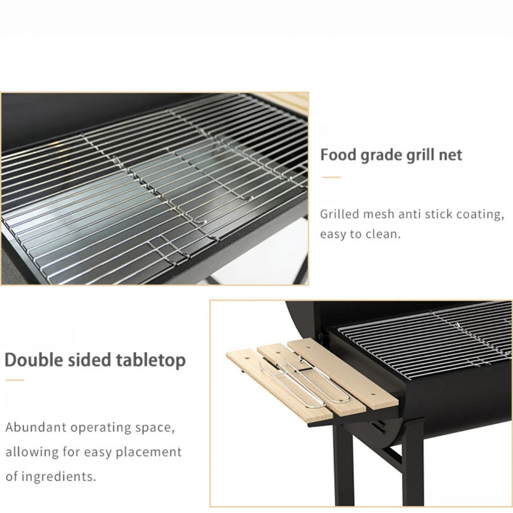 Grills Outdoor Cooking, Charcoal Grill with Smoker, Large Charcoal Grills,