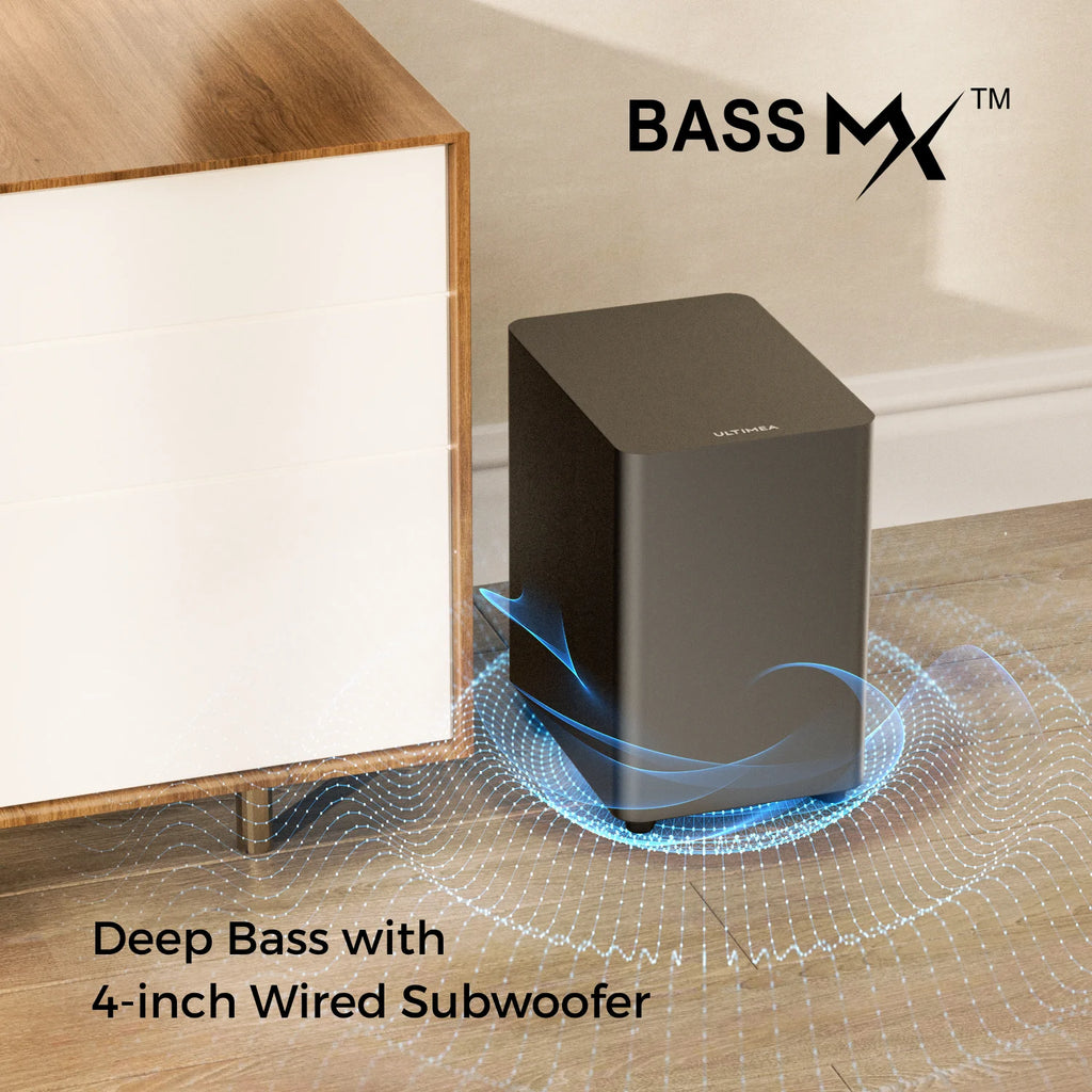 ULTIMEA 7.1 Channel Sound Bar System for TV with 4 Surround Speakers,